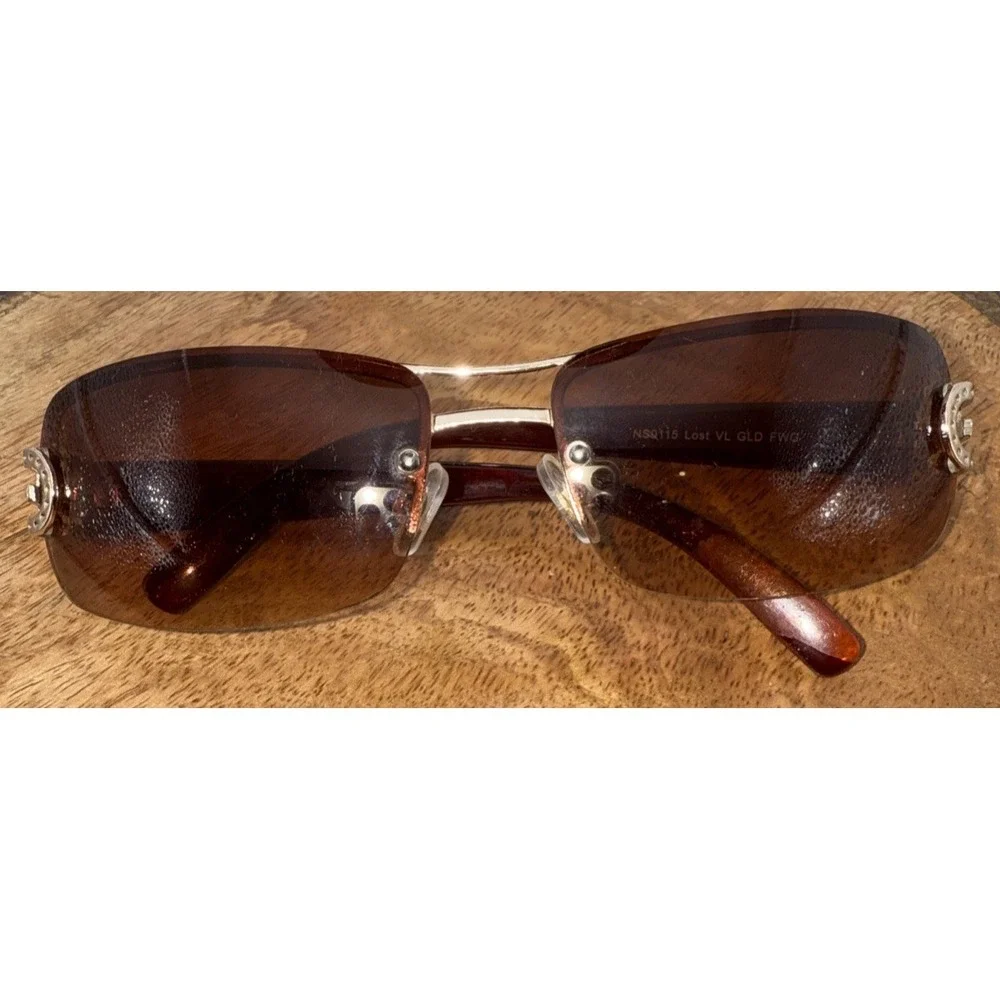 Downtown Summer Vacation Foster Grant VL Gold Brown Gradient Sunglasses‎